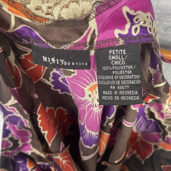 Mixit Tank Top Lace Floral Small Babydoll Y2K Cottagecore Fairy Grunge Spaghetti - Picture 8 of 10